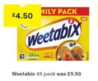 SuperValu Weetabix 48 pack offer