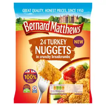 Asda Bernard Matthews 24 Turkey Nuggets in Crunchy Breadcrumbs 379g offer