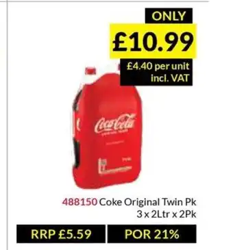 Musgrave MarketPlace Coke Original Twin Pk offer