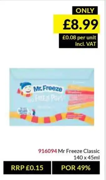 Musgrave MarketPlace Mr Freeze Classic offer