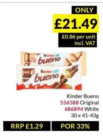 Musgrave MarketPlace Kinder Bueno offer