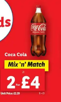 Lidl Coca-Cola 2L offer