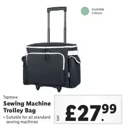 Lidl Topmove Sewing Machine Trolley Bag offer