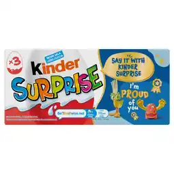 Iceland Kinder Surprise Milk Chocolate Eggs With Toy Multipack 3 x 20g offer