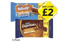 Londis View McVities Hobnobs Oaty Flapjacks, Caramel Millionaire offer