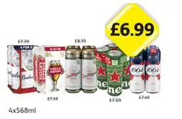 Londis View Budweiser, Stella Artois, San Miguel, Heineken, Kronenbourg offer