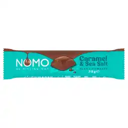 Sainsbury's NOMO Caramel & Sea Salt Chocolate Bar 38g offer