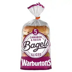 Morrisons Warburtons Cinnamon & Raisin Bagels offer