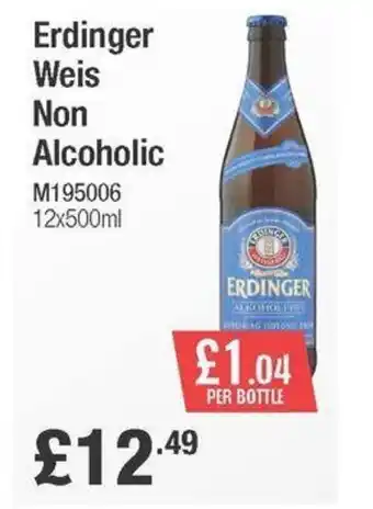 Booker Wholesale Erdinger Weis Non Alcoholic offer