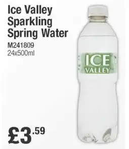 Booker Wholesale Ice Valley Sparkling Spring Water offer