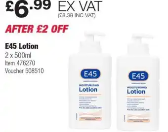 Costco E45 Lotion offer
