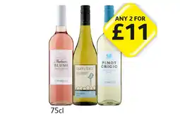 Londis View Caparelli Italian Blush, Pinot Grigio, Quirky Bird Sauvignon Blanc offer