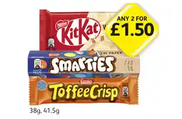 Londis View KitKat White, Smarties, Toffee Crisp offer