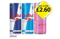 Londis View Red Bull, Sugarfree, Pink Edition offer