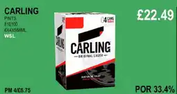 Bestway CARLING PINTS offer