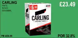 Bestway CARLING PINTS offer
