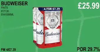 Bestway BUDWEISER PINTS offer