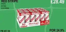 RED STRIPE PINTS
