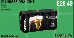 Bestway GUINNESS DRAUGHT CANS offer