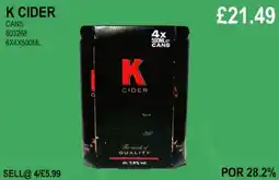 Bestway K CIDER CANS offer