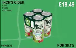 Bestway INCH'S CIDER CANS offer