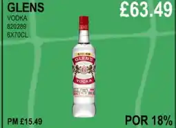 Bestway GLENS VODKA offer