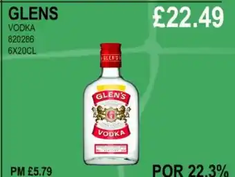 Bestway GLENS VODKA offer