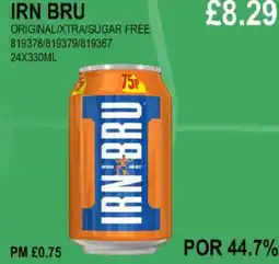 Bestway IRN BRU ORIGINAL/XTRA/SUGAR FREE offer