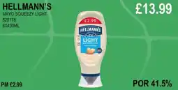 Bestway HELLMANN'S MAYO SQUEEZY LIGHT offer