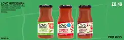 Bestway LOYD GROSSMAN TOMATO & BASIL/TOMATO & CHILLI/ TOMATO & ROASTED GARLIC offer
