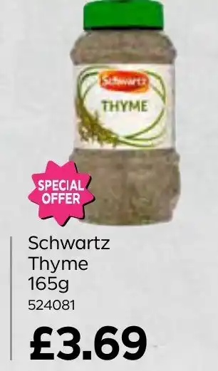 Bestway Schwartz Thyme offer