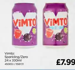 Vimto: Sparkling/Zero 24 x 330ml