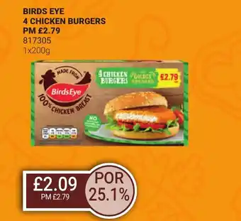 Bestway BIRDS EYE 4 CHICKEN BURGERS offer