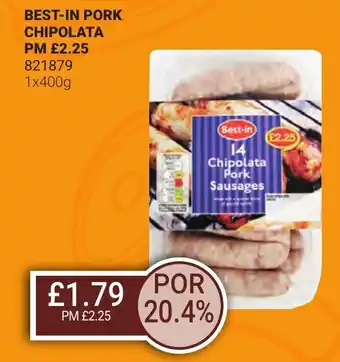 Bestway BEST-IN PORK CHIPOLATA offer