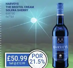 Bestway HARVEYS THE BRISTOL CREAM SOLERA SHERRY offer