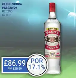 Bestway GLENS VODKA offer