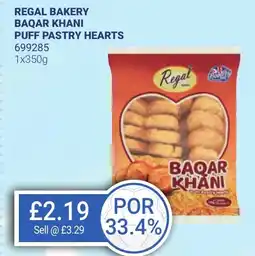 Bestway REGAL BAKERY BAQAR KHANI PUFF PASTRY HEARTS offer