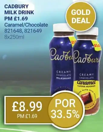 Bestway CADBURY MILK DRINK Caramel/Chocolate offer