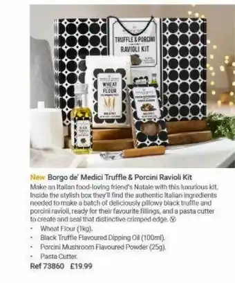 Lakeland Borgo De' Medici Truffle & Porcini Ravioli Kit offer
