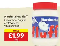Aldi Marshmallow Fluff offer