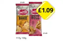 Londis View Ginsters Cajun Spiced Chicken Bake, Sausage Roll offer