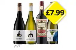 Londis View Greasey Fingers Lucious Red, Big Buttery Chardonnay, Alamos Malbec, Yealands Sauvignon Blanc offer