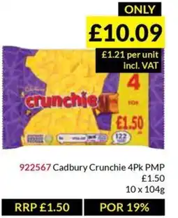 Musgrave MarketPlace Cadbury Crunchie 4Pk offer