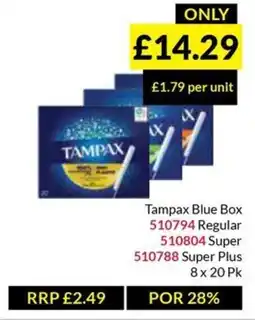 Musgrave MarketPlace Tampax Blue Box offer