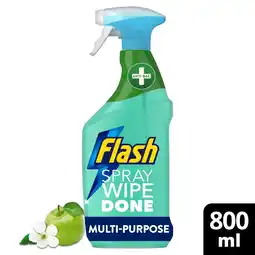 Morrisons Flash Anti Bacterial Cleaning Spray Wipe & Done Apple Blossom offer