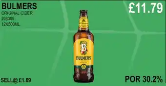 Bestway BULMERS ORIGINAL CIDER offer