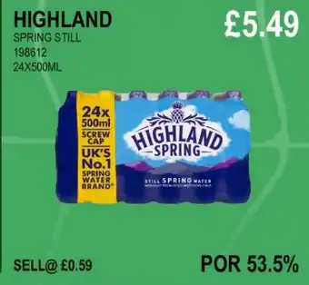 Bestway HIGHLAND SPRING STILL offer