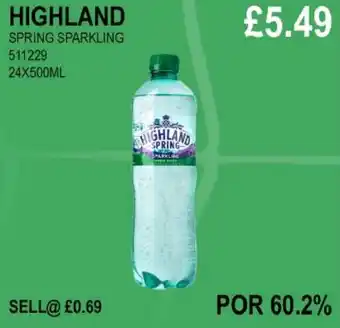 Bestway HIGHLAND SPRING SPARKLING offer