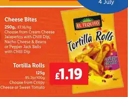 Lidl Tortilla Rolls offer