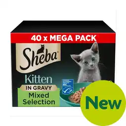 Morrisons Sheba Sauce Collection Kitten Cat Pouches Mixed Selection In Gravy offer
